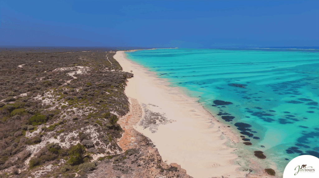La côte avec sa plage et la mer