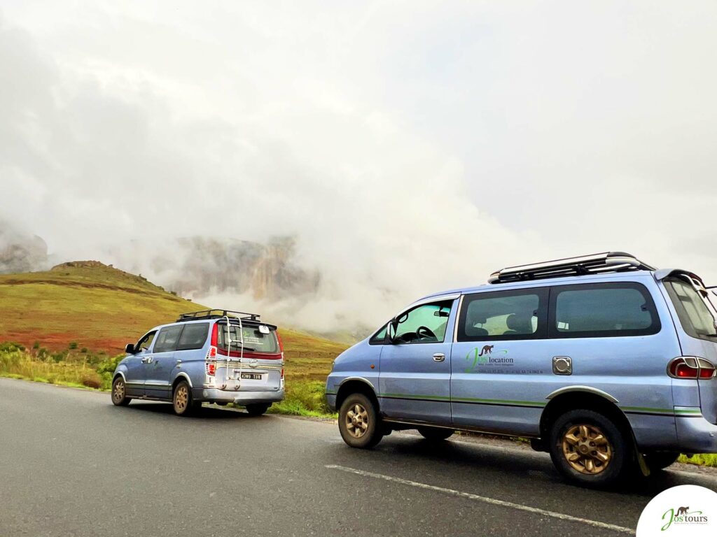 Voiture garée sur le bord de la route